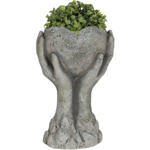 Flowerpot 19x13x34 cm grey 6TE0318L