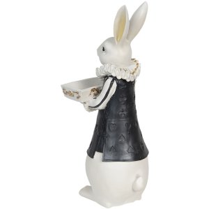 Decoration rabbit girl 15x13x37 cm multicoloured  6PR3164