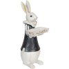 Decoration rabbit girl 15x13x37 cm multicoloured  6PR3164