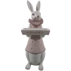 Decoration rabbit boy 15x13x37 cm multicoloured  6PR3153