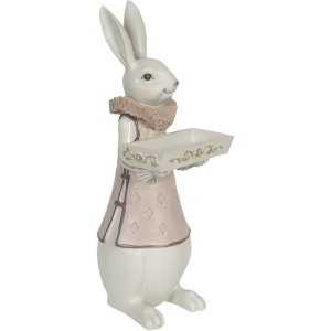 Decoration rabbit boy 15x13x37 cm multicoloured  6PR3153