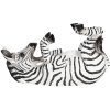 Bottle holder zebra 32x12x18 cm black 6PR2710