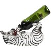 Bottle holder zebra 32x12x18 cm black 6PR2710