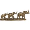 Decoration elephants 45x9x17 cm gold 6PR3214