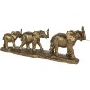 Decoration elephants 45x9x17 cm gold 6PR3214