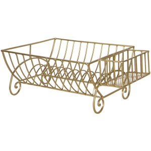 Plate rack 42x29x17 cm gold 6Y2622GO