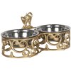 Animal food bowl 35x16x15 cm gold 6Y3486GO