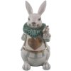 Decoration rabbit 17x14x33 cm multicoloured  6PR3154