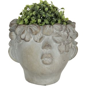 Flowerpot 30x27x26 cm grey 6TE0315L