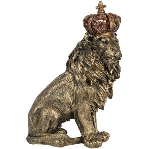 Decoration lion 25x13x38 cm multicoloured  6PR2719