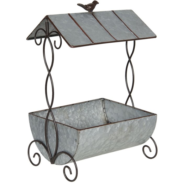 Plant holder 43x23x59 cm grey 6Y4188