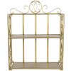 Wall rack 41x18x53 cm gold 6Y2799GO