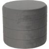 Footstool Ø 40x35 cm grey 64727G