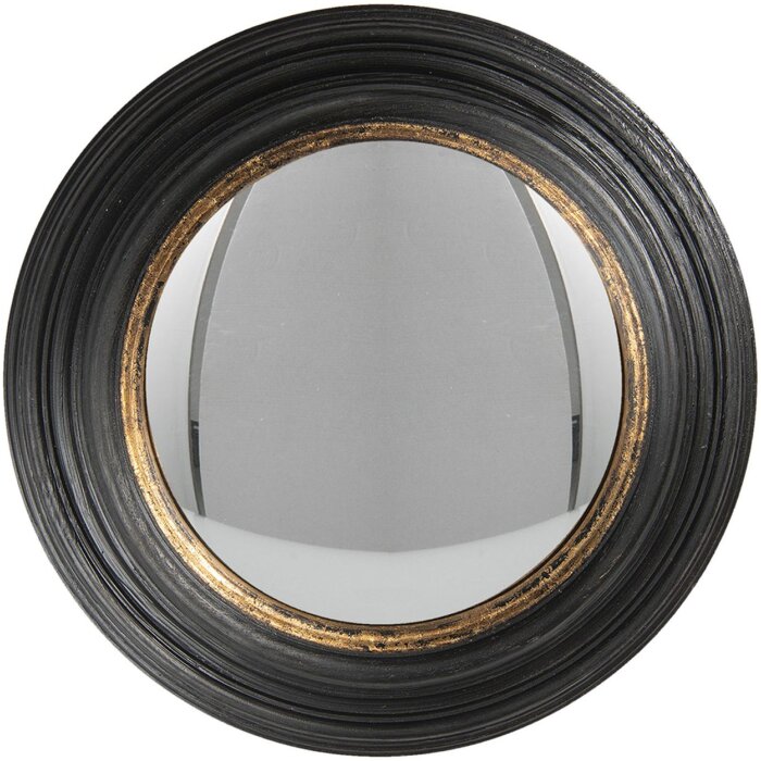 Mirror Ø 38x4 cm black 62S202