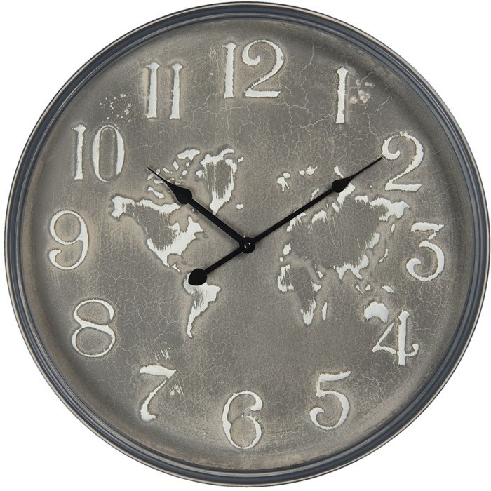 Wall clock Ø 48x6 cm - 1xAA grey 6KL0696