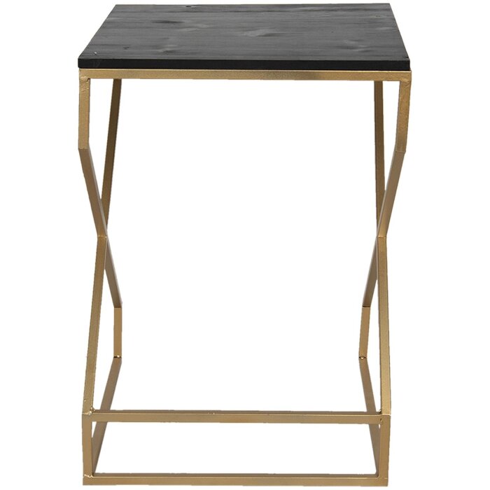 Side table 40x40x55 cm gold 50464