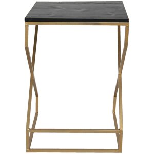 Side table 40x40x55 cm gold 50464