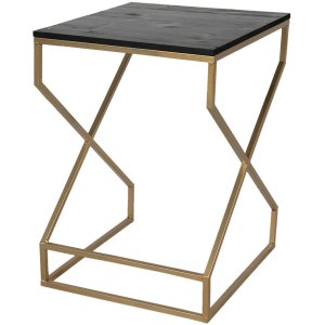 Side table 40x40x55 cm gold 50464