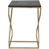 Side table 40x40x55 cm gold 50464