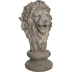 Decoration lion 34x35x67 cm grey 5PR0060