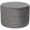 Footstool Ø 60x40 cm grey 50499G