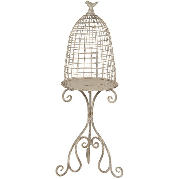 Decoration birdcage 36x31x91 cm cream 5Y0811