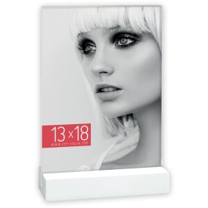 Dresda Acrylic Frame 10x15 cm white portrait format