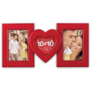 Zafra Photo Frame 3 Photos red