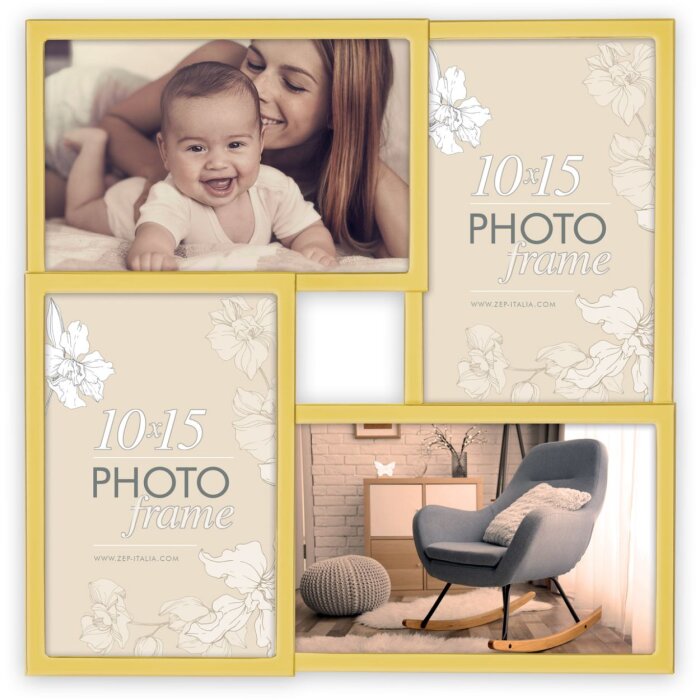 Elmar Metal Frame 4 Photos 10x15 cm gold