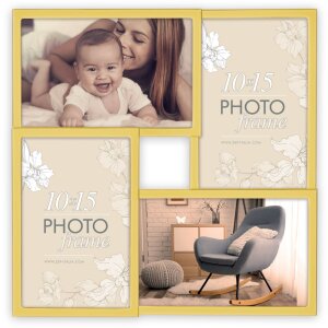 Elmar Metal Frame 4 Photos 10x15 cm gold