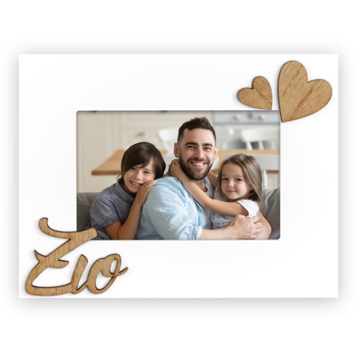 Wooden Photo Frame Zio 10x15 cm white