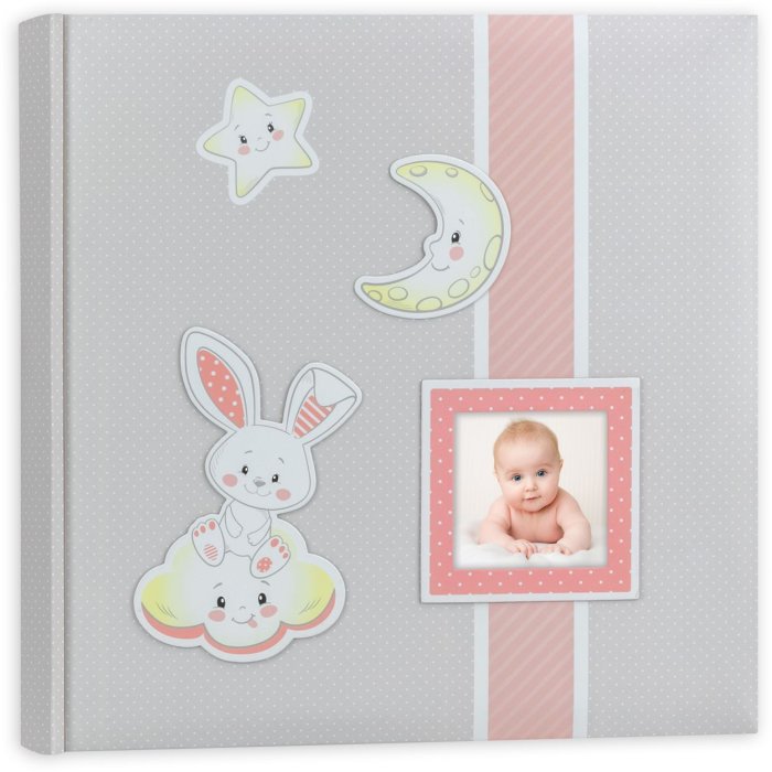 Baby album Fred 32x32 cm pink