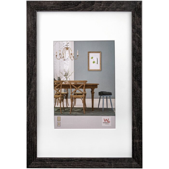 Fiorito wood frame 30x45 cm dark grey