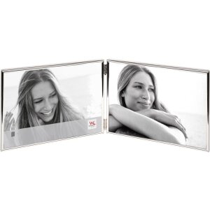 Chloe Portrait Frame 2 photos 10x15 cm landscape silver