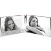 Chloe Portrait Frame 2 photos 10x15 cm landscape silver