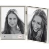 Chloe Double Frame 2 photos 9x13 cm silver portrait format