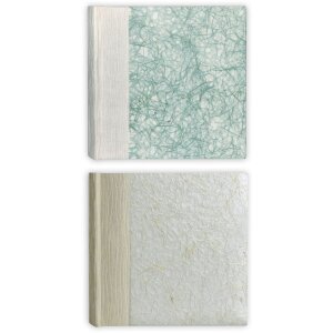 Photo album Seul blue and cream rice paper