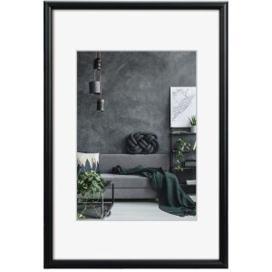 Aluminium frame Detroit 50x70 cm black normal glass