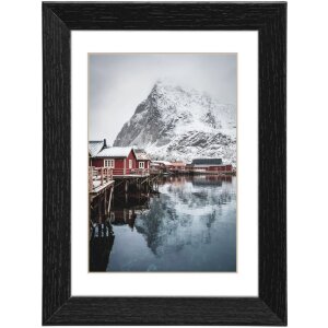 Wooden frame Oslo 10x15 cm black