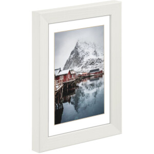 Wooden frame Oslo 10x15 cm white