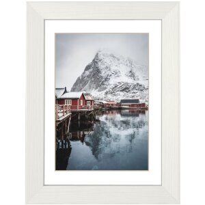 Wooden frame Oslo 13x18 cm white