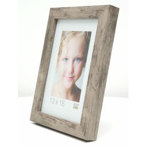 Wooden frame S45RH7AR grey-beige anti-reflective glass