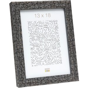 Wooden frame S45RL black and grey