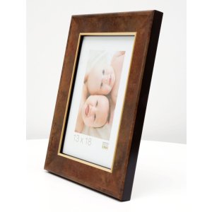 Wooden frame S46EA3 gold edge anti-reflective glass