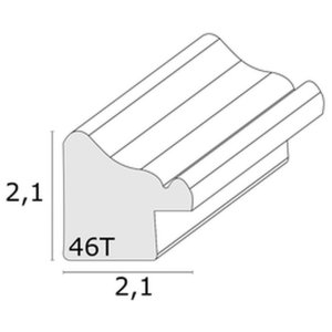 Wooden frame S46TG raw wood