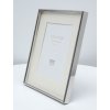 Photo frame S57MP1 silver glossy with passepartout