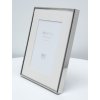 Photo frame S57MP1 silver glossy with passepartout