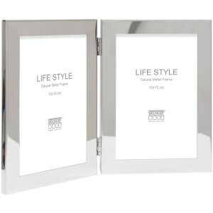 Photo frame S57MQ1 silver glossy 10x15 cm and 13x18 cm