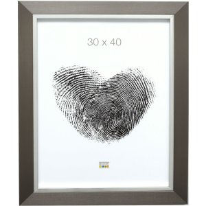 Plastic frame S41N silver 15x20 cm premium glass