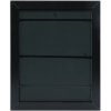 Plastic frame S41N black 10x15 cm premium glass